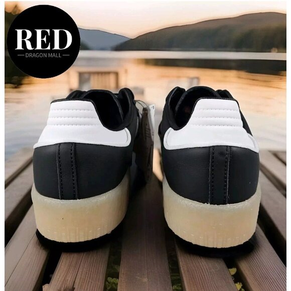 Adidas Sambae OG Leather Shoes Black/Gum Sole ID0436 - Women's Size 10 - Picture 6 of 16